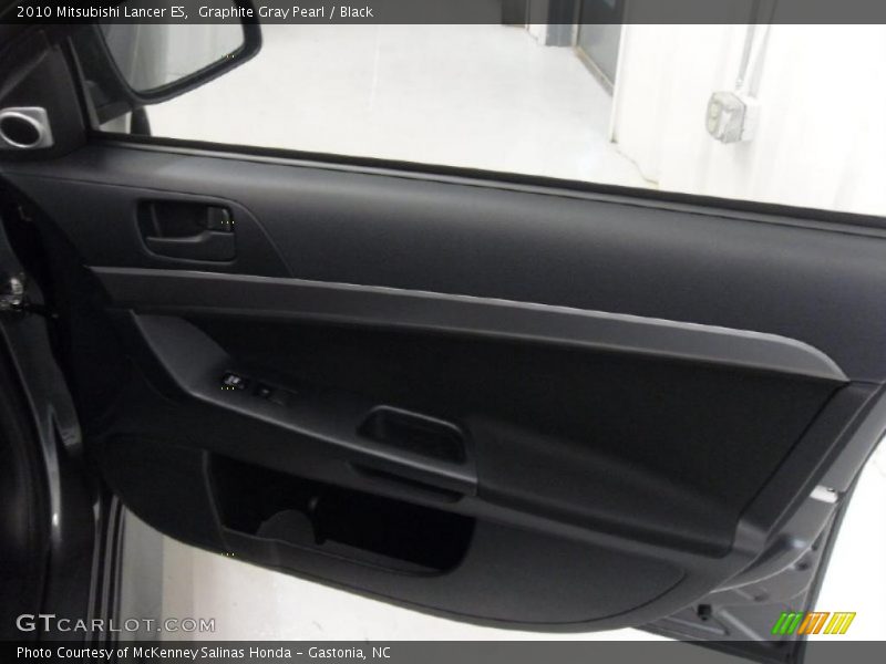 Graphite Gray Pearl / Black 2010 Mitsubishi Lancer ES