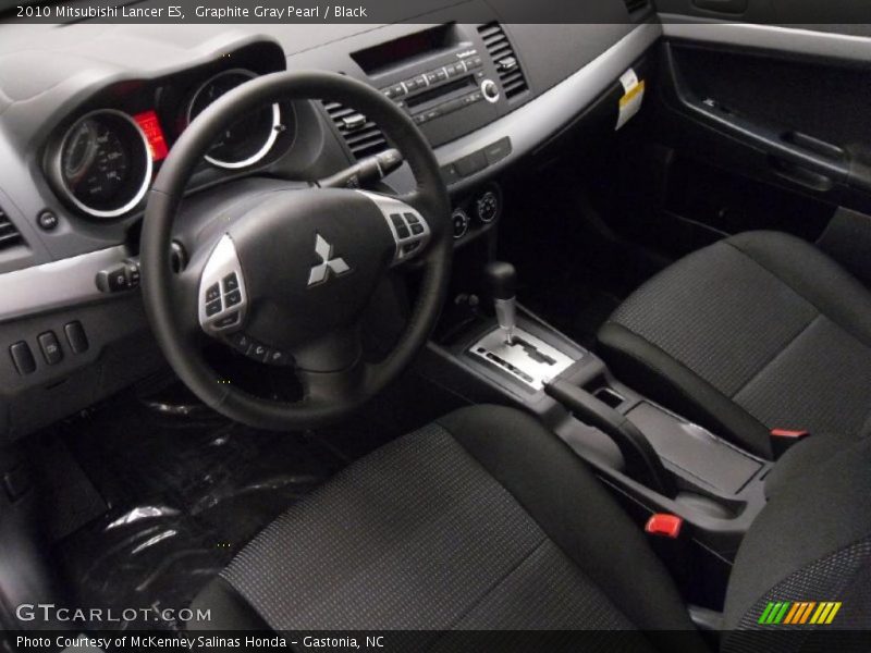 Graphite Gray Pearl / Black 2010 Mitsubishi Lancer ES