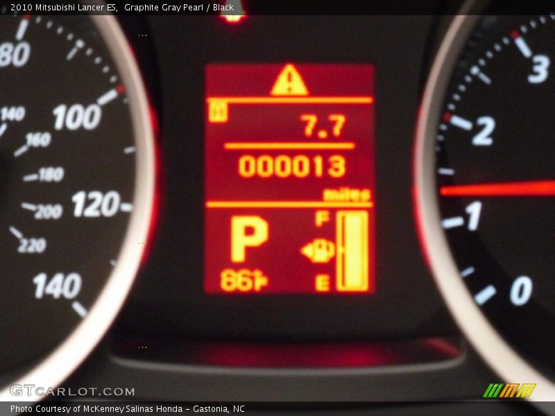 Graphite Gray Pearl / Black 2010 Mitsubishi Lancer ES