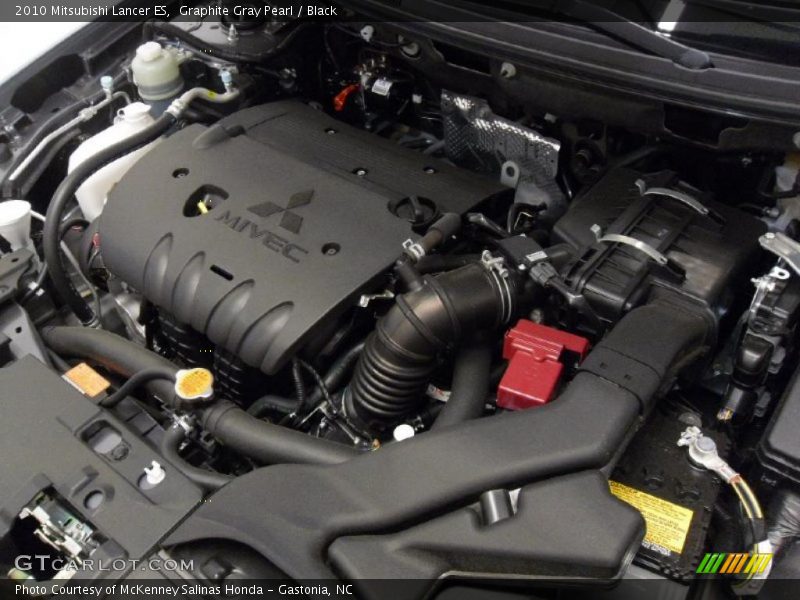 Graphite Gray Pearl / Black 2010 Mitsubishi Lancer ES