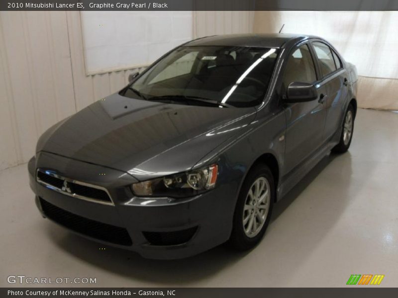 Graphite Gray Pearl / Black 2010 Mitsubishi Lancer ES