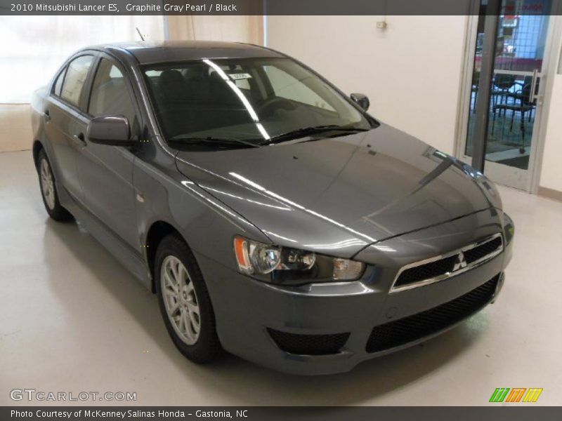 Graphite Gray Pearl / Black 2010 Mitsubishi Lancer ES