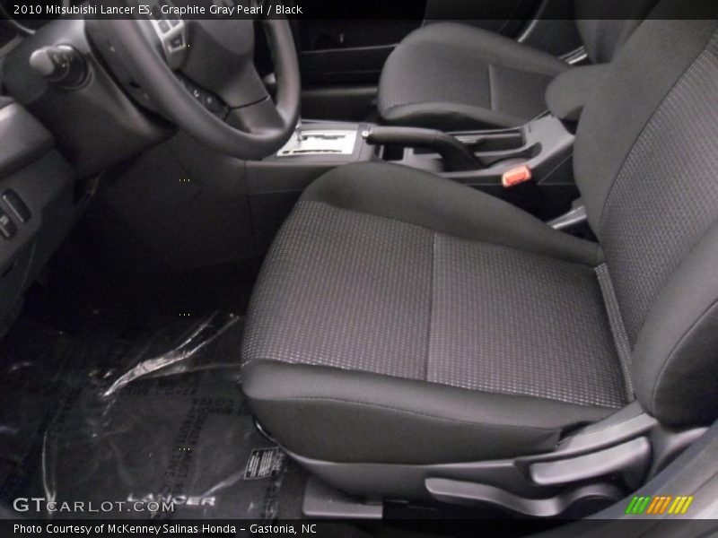 Graphite Gray Pearl / Black 2010 Mitsubishi Lancer ES