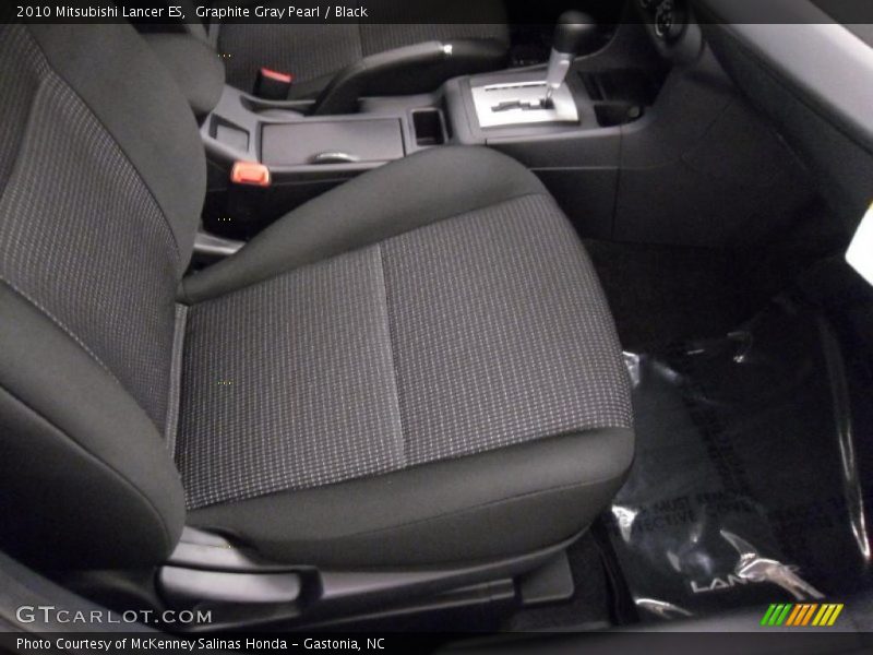 Graphite Gray Pearl / Black 2010 Mitsubishi Lancer ES
