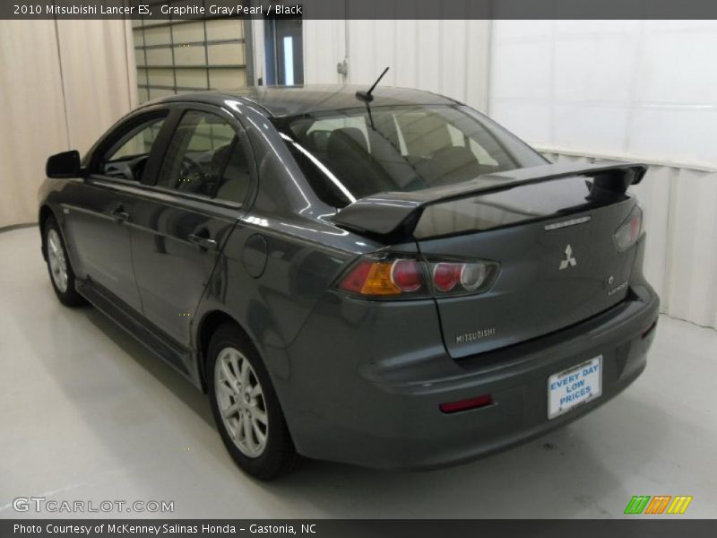 Graphite Gray Pearl / Black 2010 Mitsubishi Lancer ES