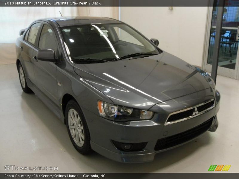 Graphite Gray Pearl / Black 2010 Mitsubishi Lancer ES