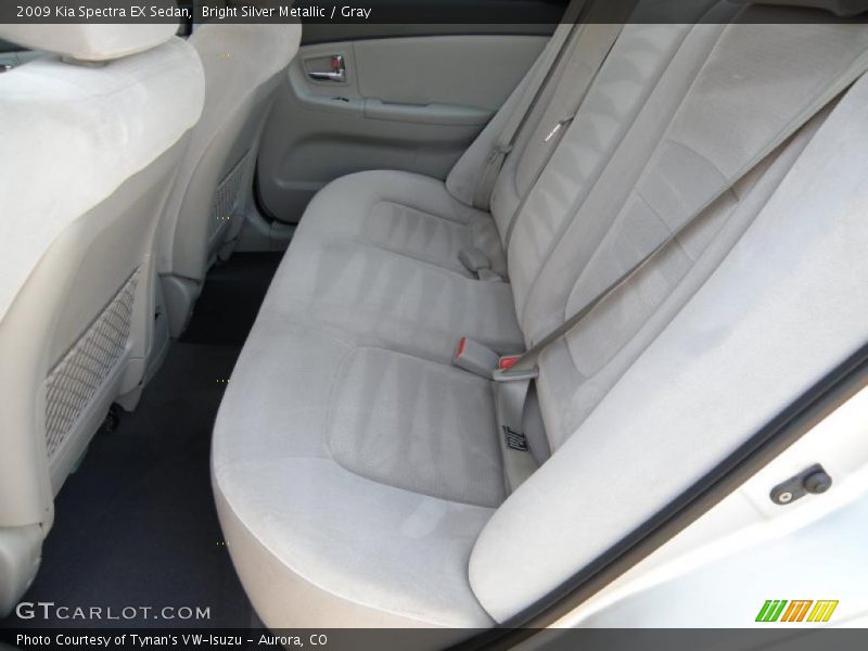 Bright Silver Metallic / Gray 2009 Kia Spectra EX Sedan
