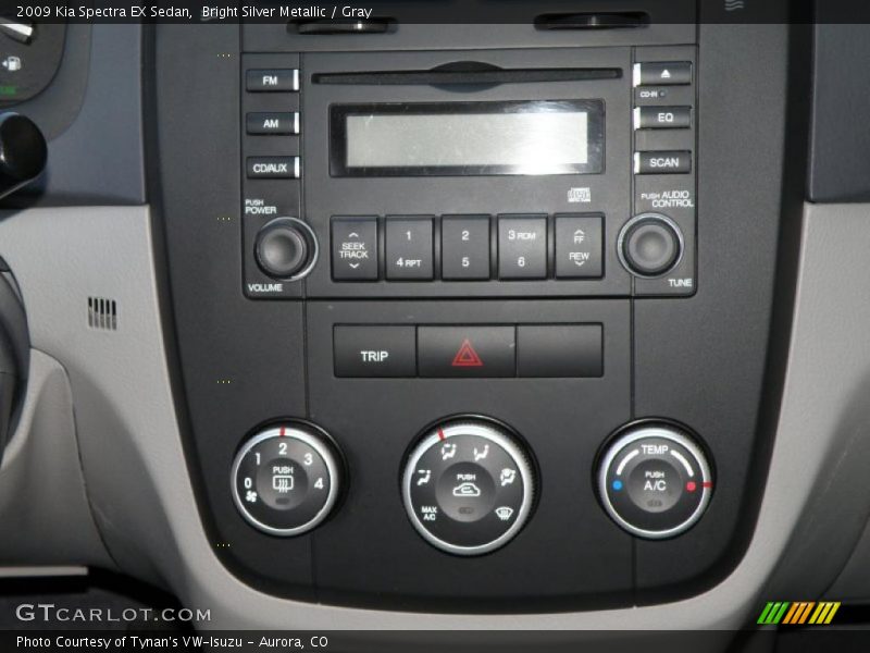 Bright Silver Metallic / Gray 2009 Kia Spectra EX Sedan