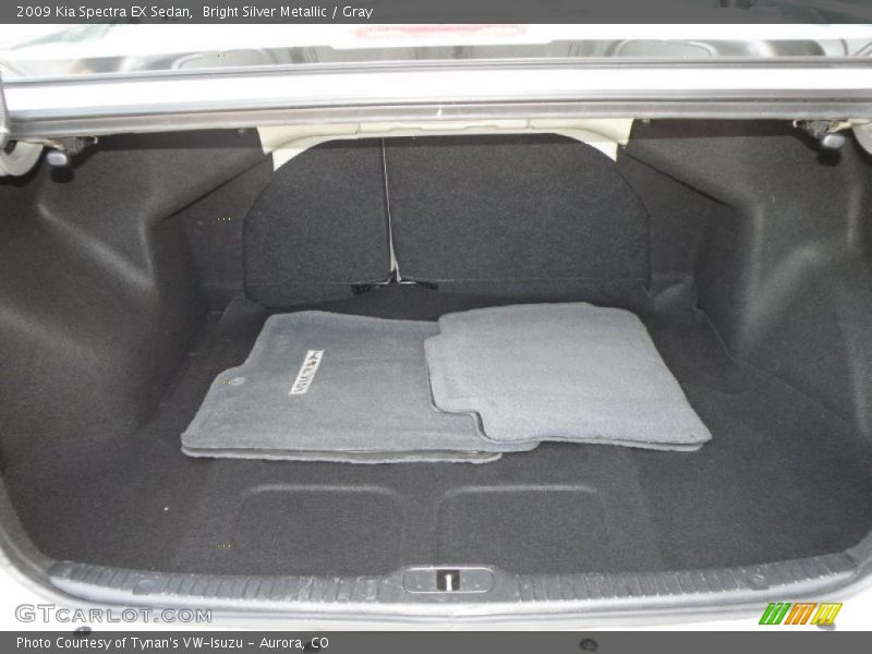 Bright Silver Metallic / Gray 2009 Kia Spectra EX Sedan