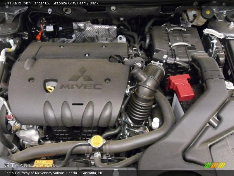 Graphite Gray Pearl / Black 2010 Mitsubishi Lancer ES