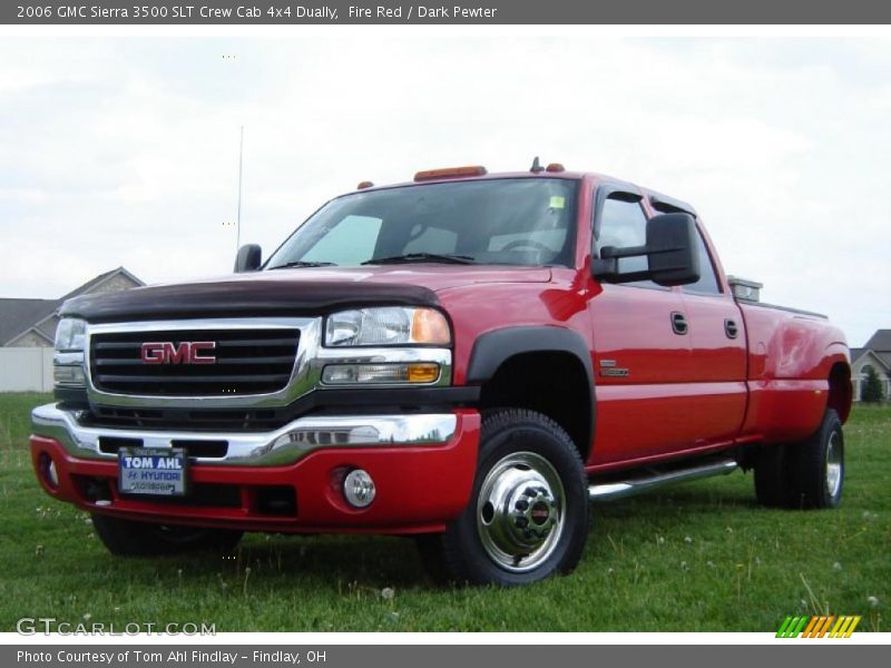 Fire Red / Dark Pewter 2006 GMC Sierra 3500 SLT Crew Cab 4x4 Dually