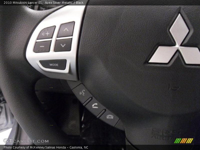 Apex Silver Metallic / Black 2010 Mitsubishi Lancer ES