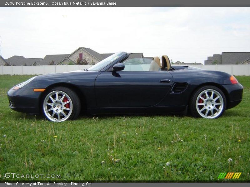 Ocean Blue Metallic / Savanna Beige 2000 Porsche Boxster S