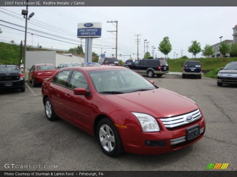 Redfire Metallic / Camel 2007 Ford Fusion SE