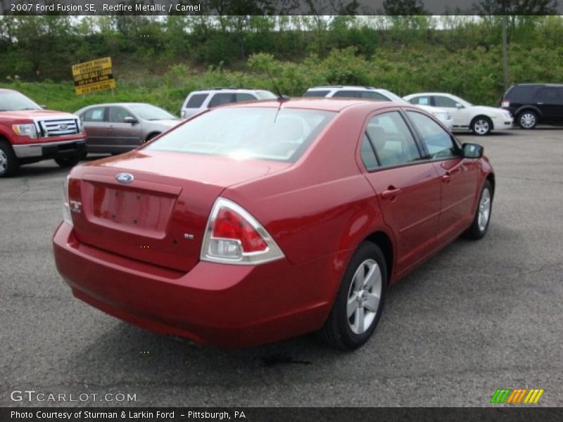 Redfire Metallic / Camel 2007 Ford Fusion SE