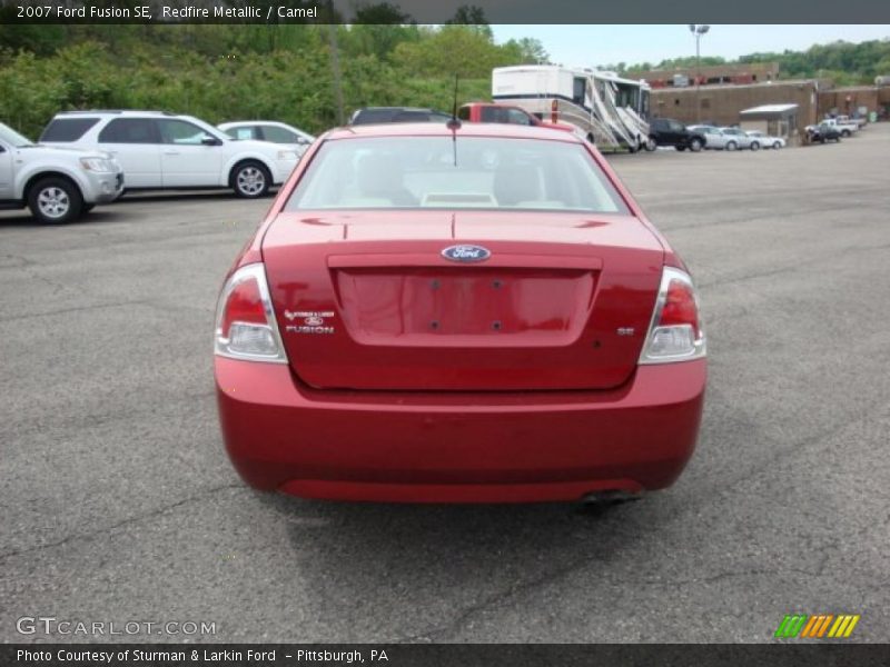 Redfire Metallic / Camel 2007 Ford Fusion SE