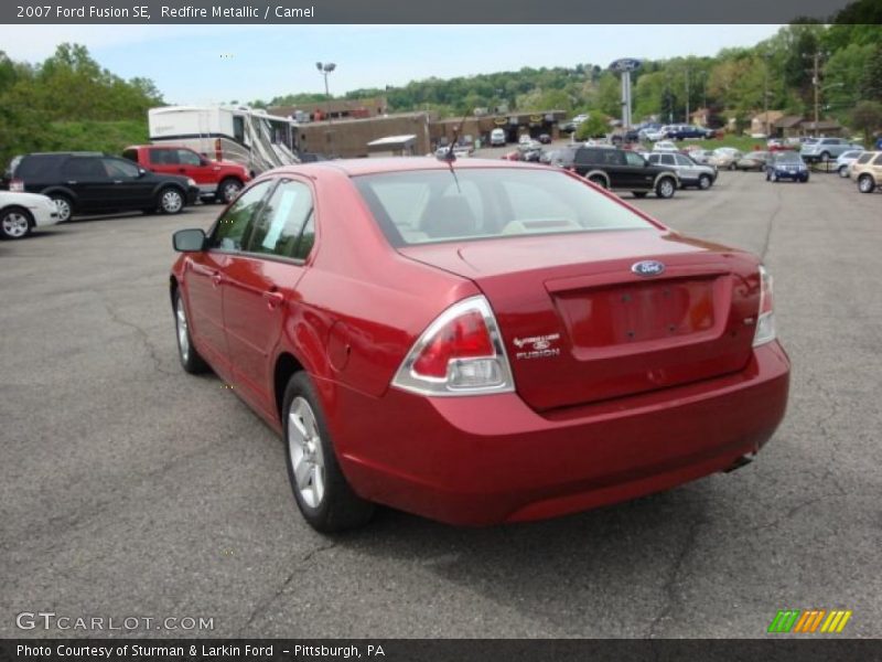Redfire Metallic / Camel 2007 Ford Fusion SE