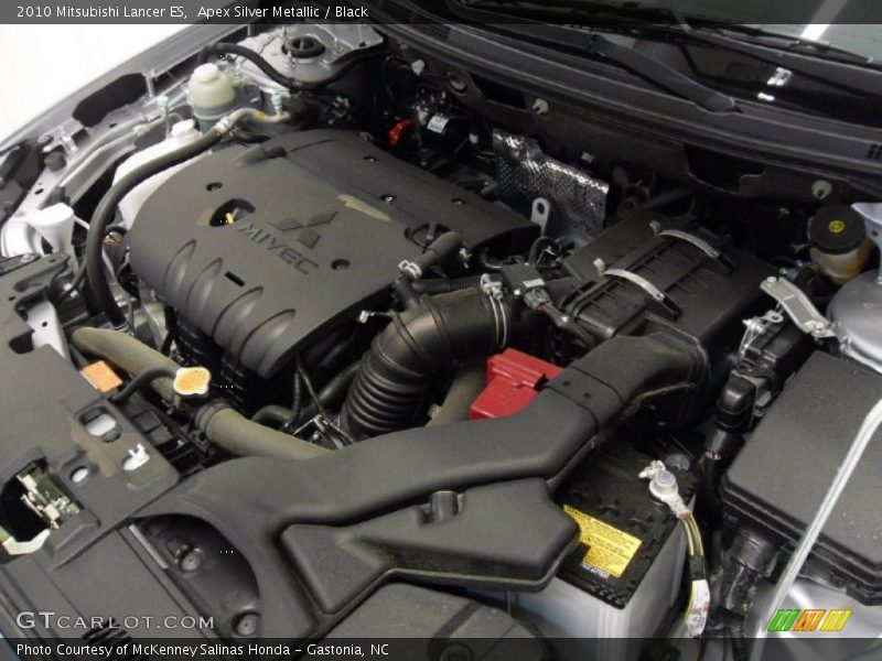 Apex Silver Metallic / Black 2010 Mitsubishi Lancer ES