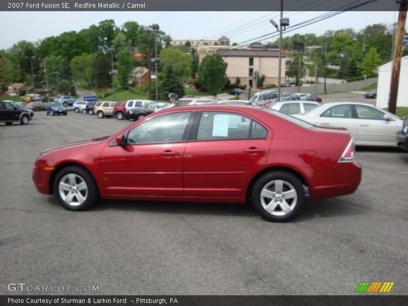 Redfire Metallic / Camel 2007 Ford Fusion SE