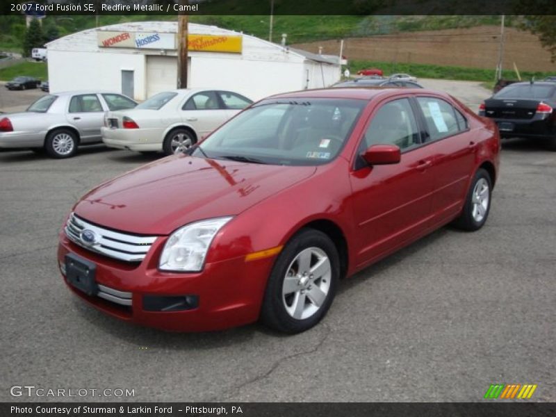 Redfire Metallic / Camel 2007 Ford Fusion SE