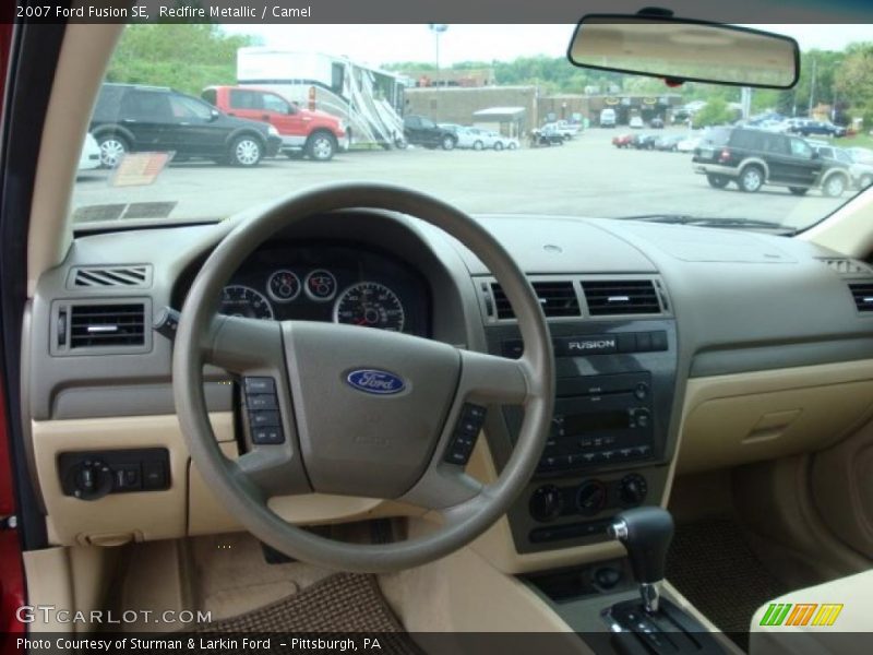 Redfire Metallic / Camel 2007 Ford Fusion SE