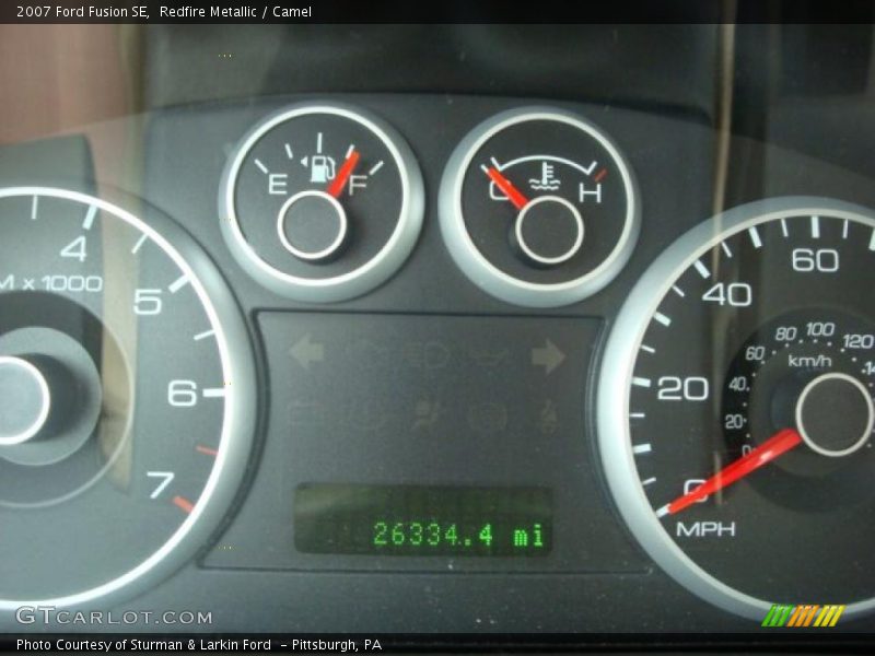 Redfire Metallic / Camel 2007 Ford Fusion SE