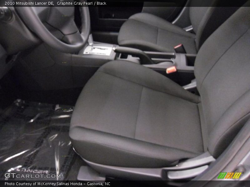 Graphite Gray Pearl / Black 2010 Mitsubishi Lancer DE