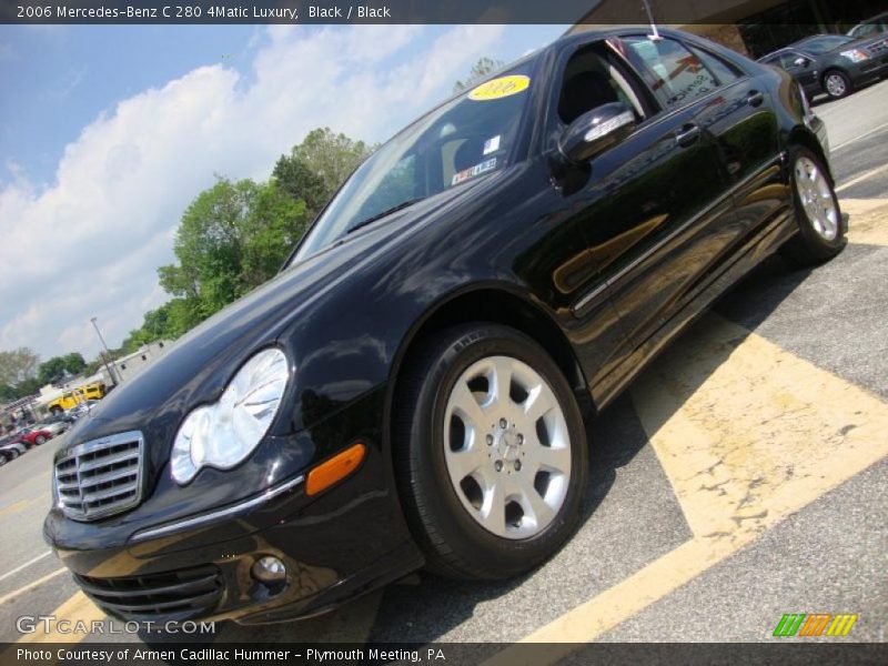 Black / Black 2006 Mercedes-Benz C 280 4Matic Luxury