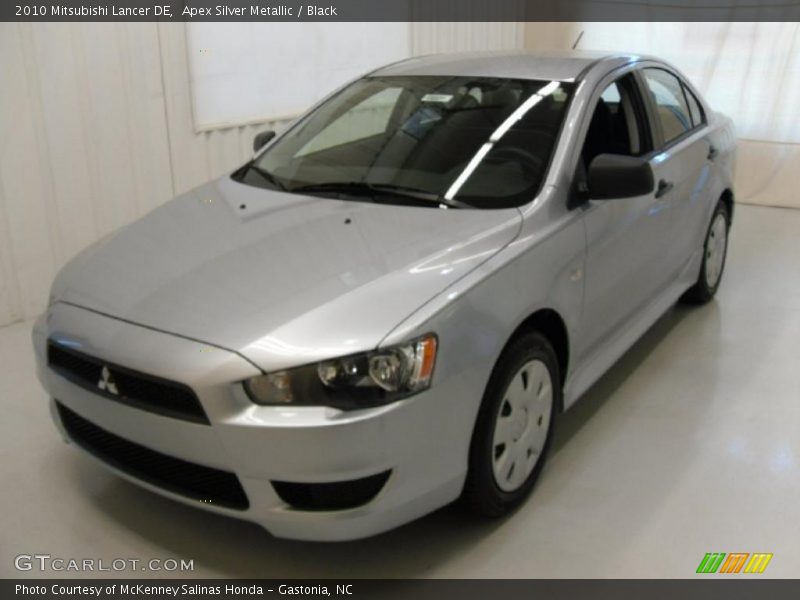 Apex Silver Metallic / Black 2010 Mitsubishi Lancer DE