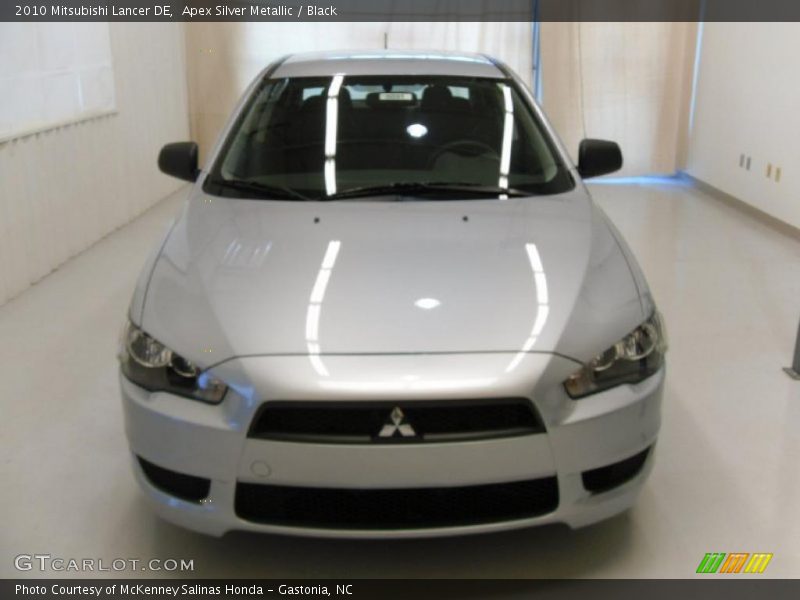 Apex Silver Metallic / Black 2010 Mitsubishi Lancer DE