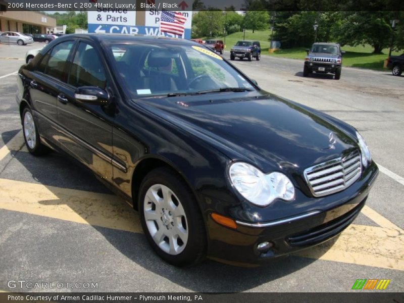Black / Black 2006 Mercedes-Benz C 280 4Matic Luxury