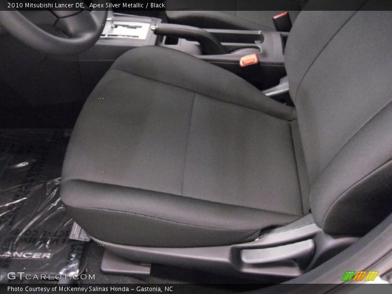 Apex Silver Metallic / Black 2010 Mitsubishi Lancer DE