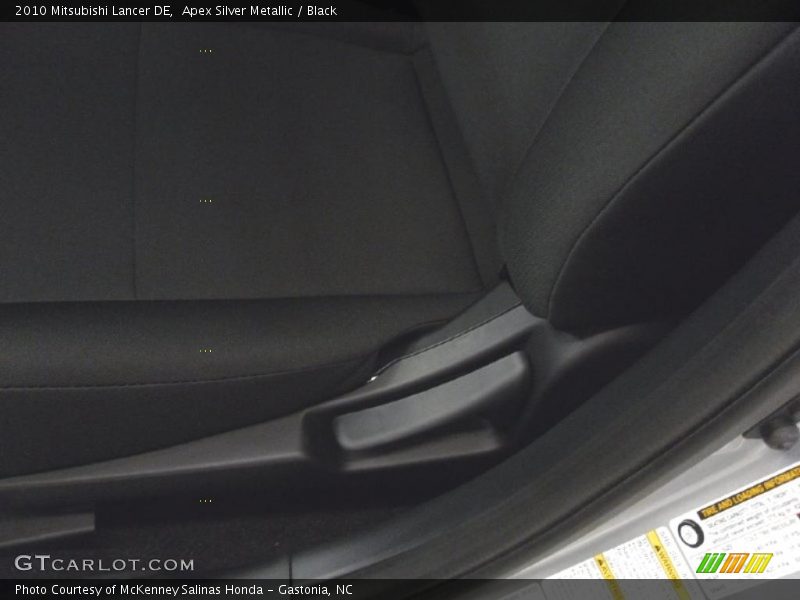 Apex Silver Metallic / Black 2010 Mitsubishi Lancer DE