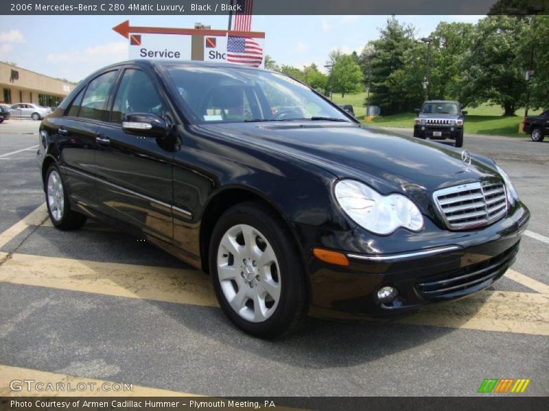 Black / Black 2006 Mercedes-Benz C 280 4Matic Luxury