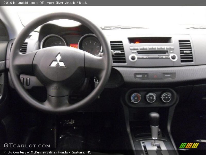 Apex Silver Metallic / Black 2010 Mitsubishi Lancer DE