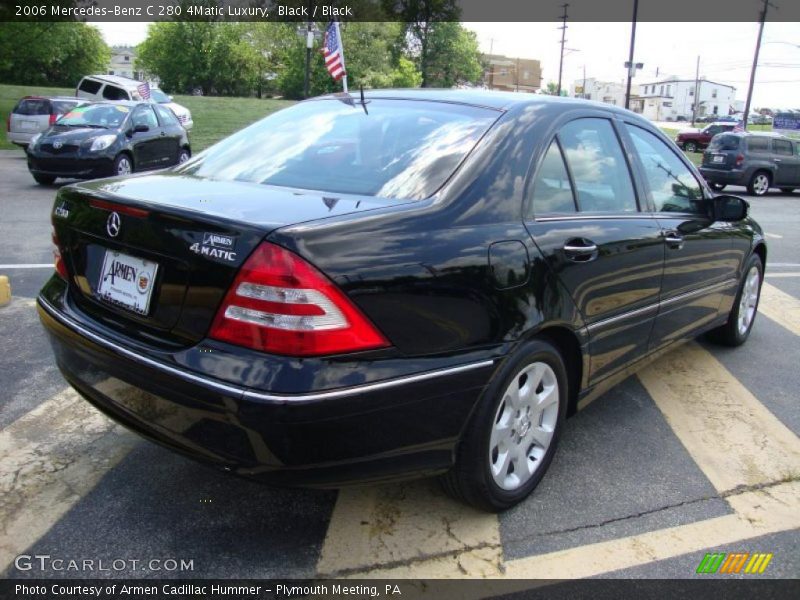 Black / Black 2006 Mercedes-Benz C 280 4Matic Luxury