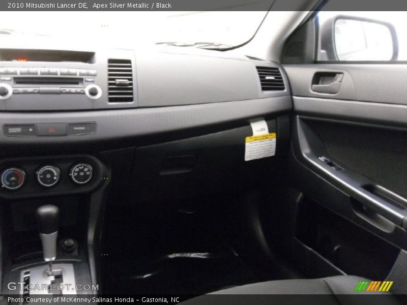 Apex Silver Metallic / Black 2010 Mitsubishi Lancer DE