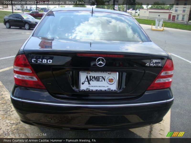 Black / Black 2006 Mercedes-Benz C 280 4Matic Luxury