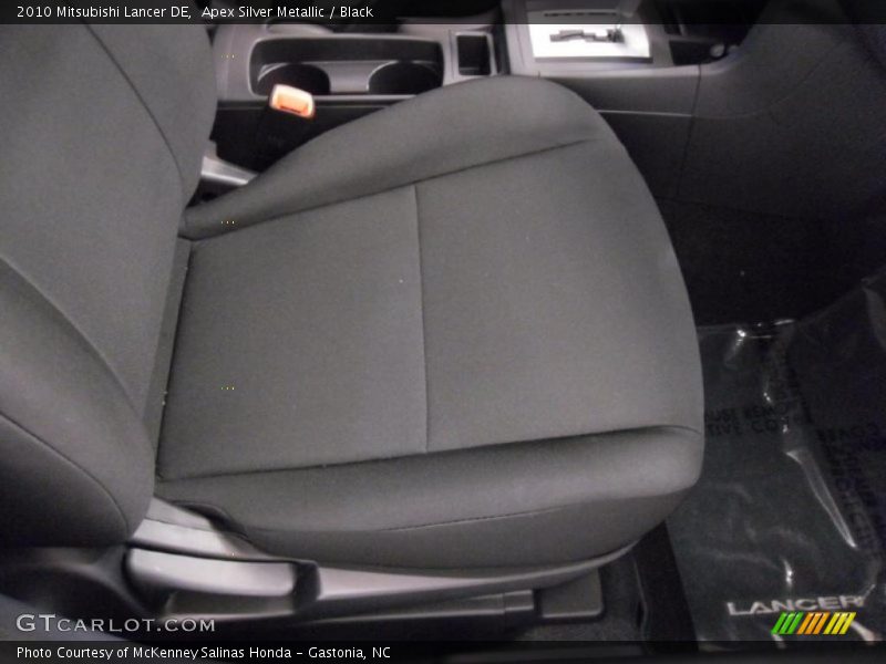 Apex Silver Metallic / Black 2010 Mitsubishi Lancer DE