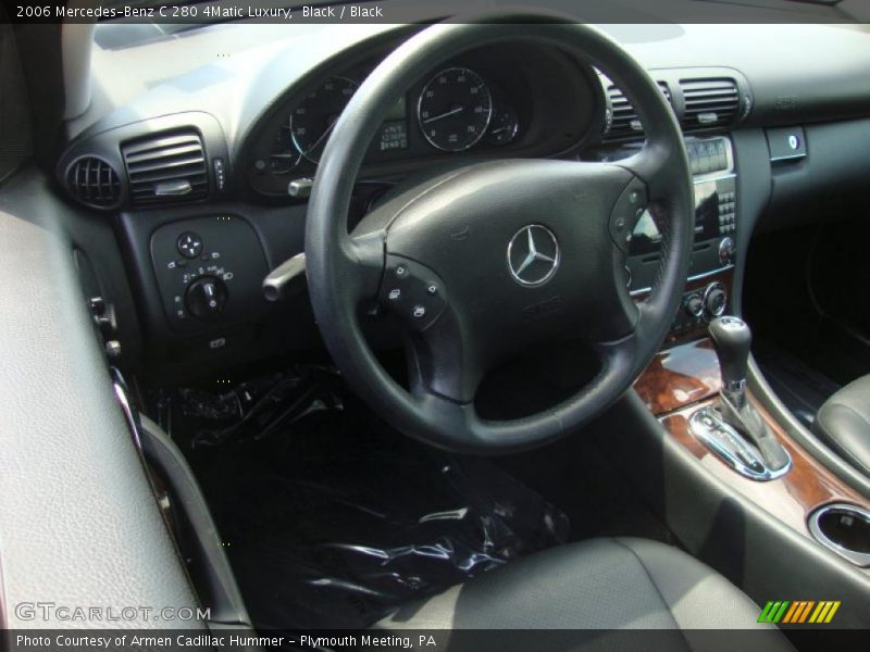 Black / Black 2006 Mercedes-Benz C 280 4Matic Luxury