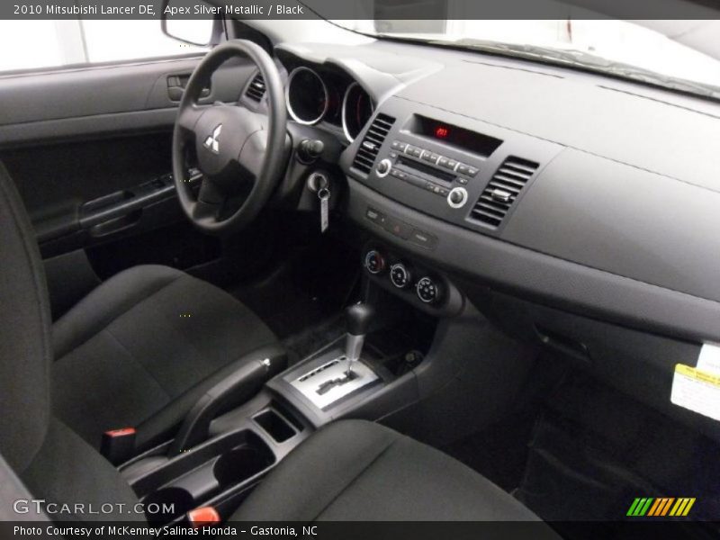 Apex Silver Metallic / Black 2010 Mitsubishi Lancer DE