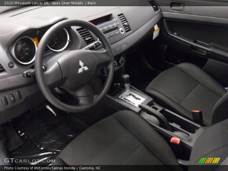 Apex Silver Metallic / Black 2010 Mitsubishi Lancer DE