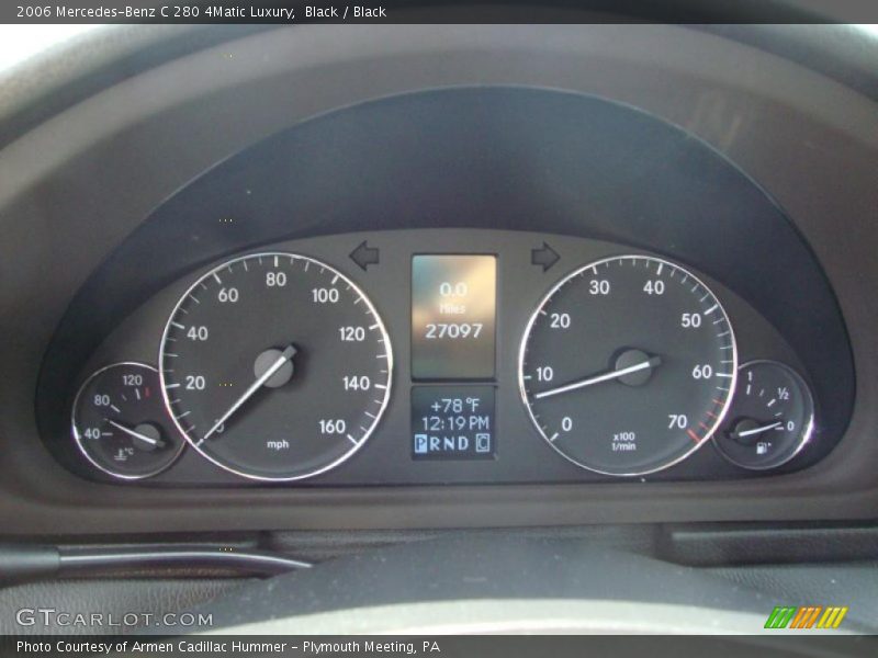 Black / Black 2006 Mercedes-Benz C 280 4Matic Luxury