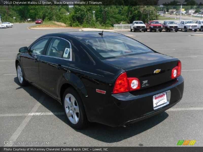 Black Granite Metallic / Titanium 2010 Chevrolet Malibu LS Sedan