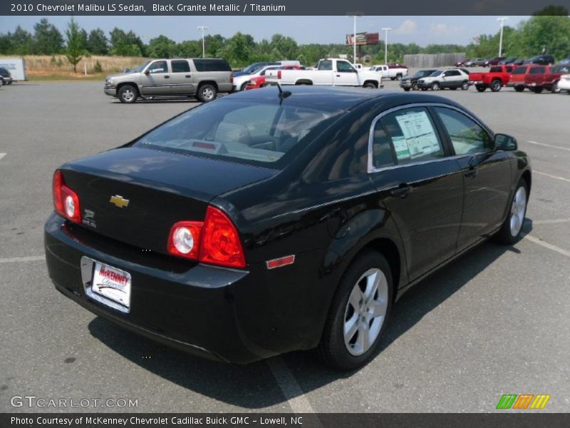 Black Granite Metallic / Titanium 2010 Chevrolet Malibu LS Sedan
