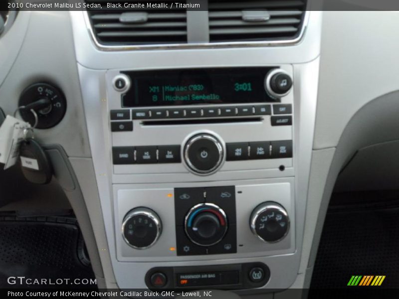 Black Granite Metallic / Titanium 2010 Chevrolet Malibu LS Sedan