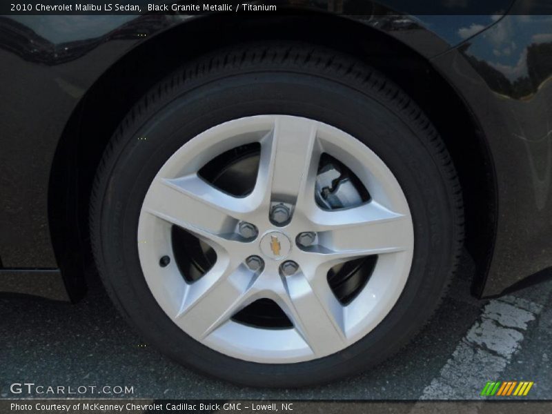 Black Granite Metallic / Titanium 2010 Chevrolet Malibu LS Sedan