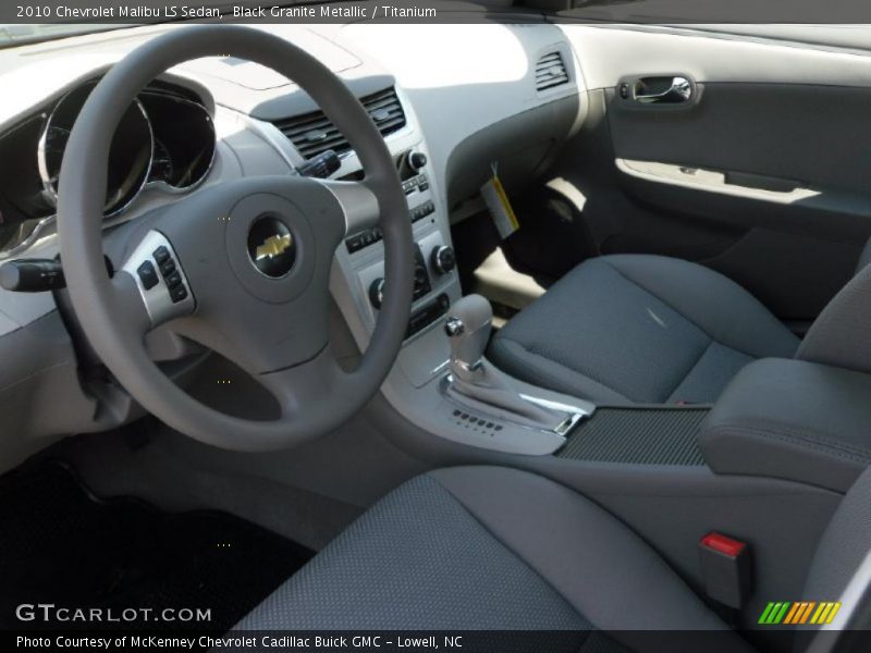 Black Granite Metallic / Titanium 2010 Chevrolet Malibu LS Sedan