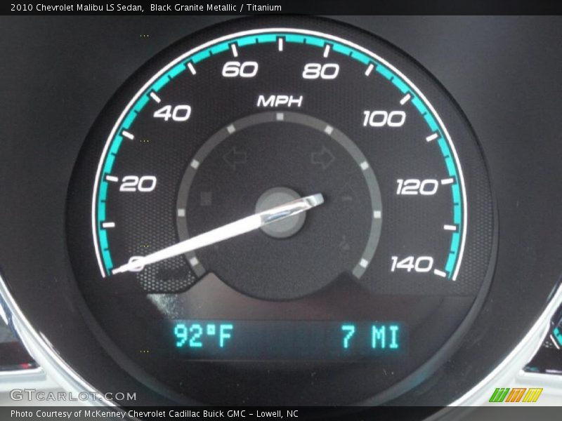 Black Granite Metallic / Titanium 2010 Chevrolet Malibu LS Sedan