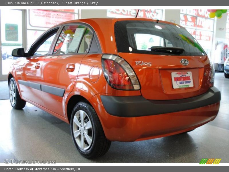 Sunset Orange / Gray 2009 Kia Rio Rio5 LX Hatchback